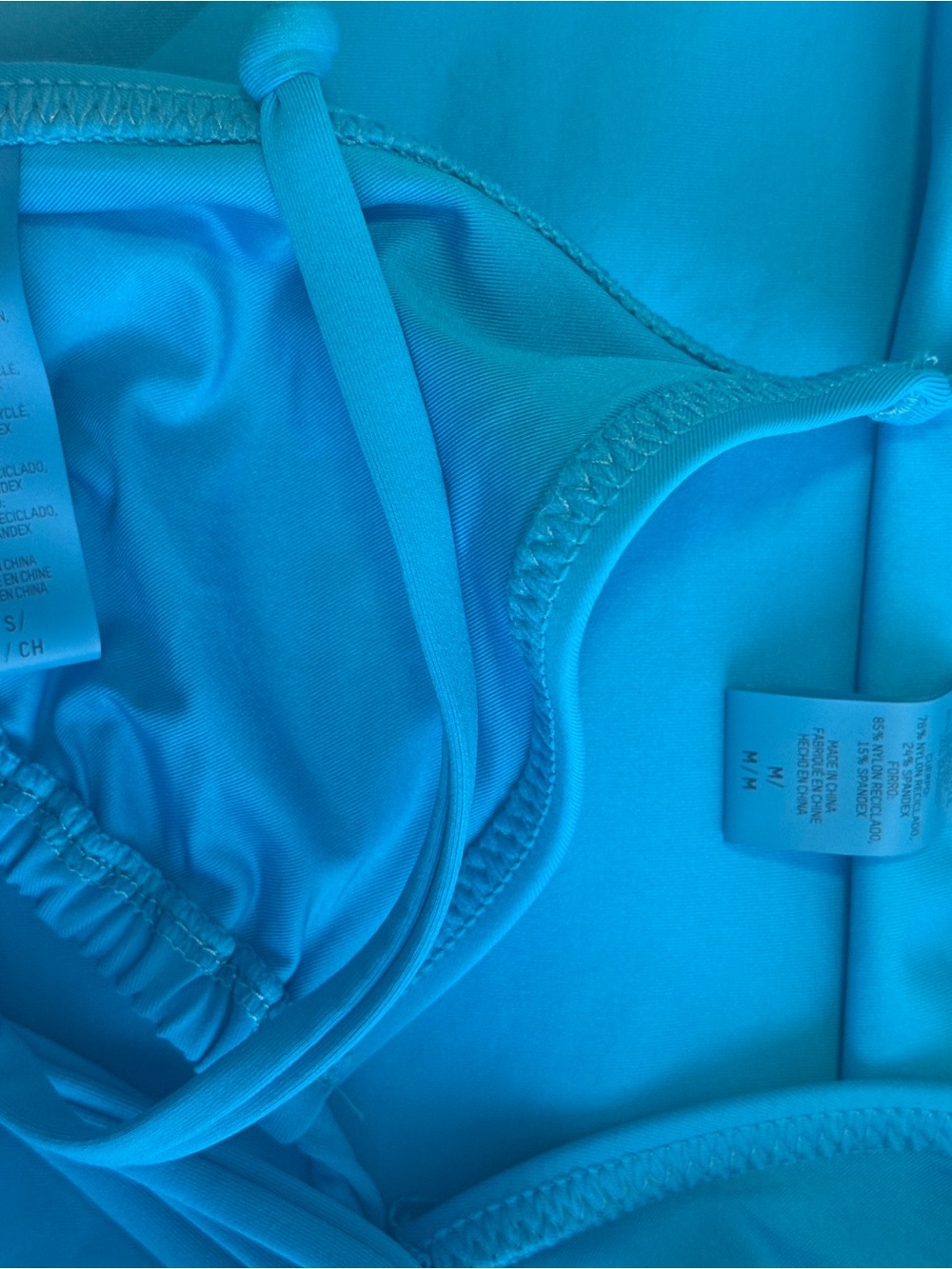 Skims Bright Blue High Waisted Bikini Set – Size Small top Medium bottom - Picture 2 of 5